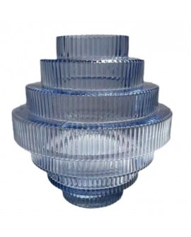 VASE EN VERRE MODERNE OVALE SOCADIS