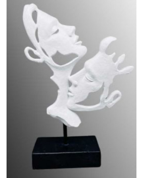 SCULPTURE COUPLE BLANC SOCADIS