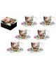 COFFRET 6 TASSES 130ML + SS TASSES LOUI JOVER FRIDA KAHLO SOCADIS