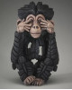 BÉBÉ CHIMPANZÉ SEE NO EVIL BY EDGE SCULPTURE