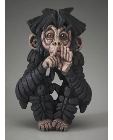 BÉBÉ CHIMPANZÉ SPEAK NO EVIL BY EDGE SCULPTURE