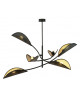 SUSPENSION MÉTAL NOIR ET OR 6L LX-F