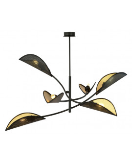 SUSPENSION MÉTAL NOIR ET OR 6L LX-F