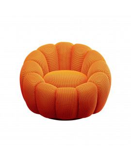 FAUTEUIL PIVOTANT PEPPO BLOOM ORANGE KARE DESIGN
