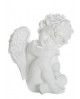 FIGURINE ANGE BLANC MAT GILDE