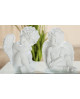 FIGURINE ANGE BLANC MAT GILDE