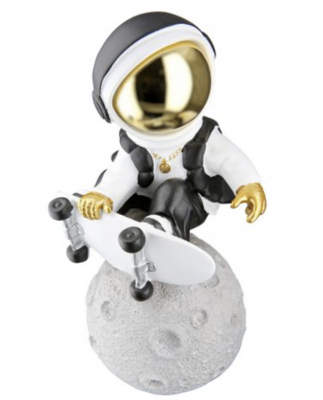 FIGURINE ASTRONAUTE BLANC ET GRIS GILDE