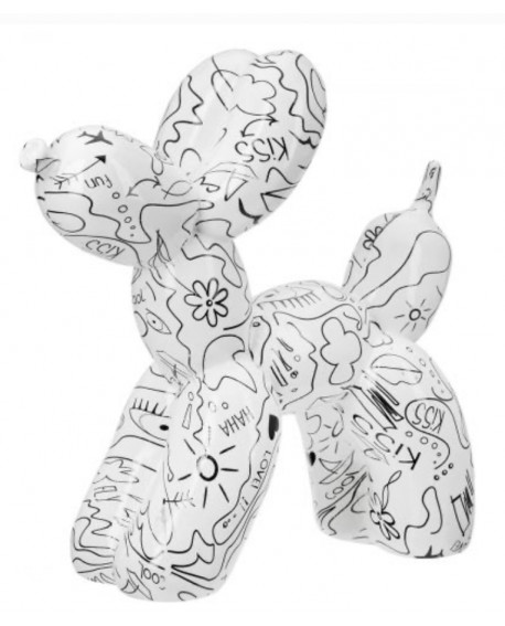 FIGURINE CHIEN BALLON ART MODERNE GILDE