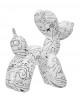 FIGURINE CHIEN BALLON ART MODERNE GILDE