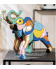 FIGURINE ELEPHANT MULTICOLORE GILDE