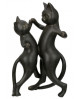 FIGURINE CHAT NOIR GILDE