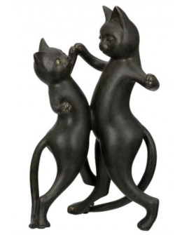 FIGURINE CHAT NOIR GILDE