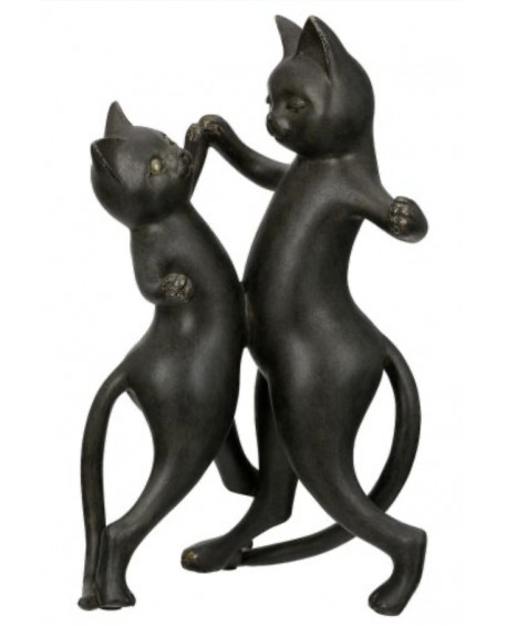 FIGURINE CHAT NOIR GILDE