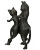 FIGURINE CHAT NOIR GILDE