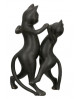 FIGURINE CHAT NOIR GILDE