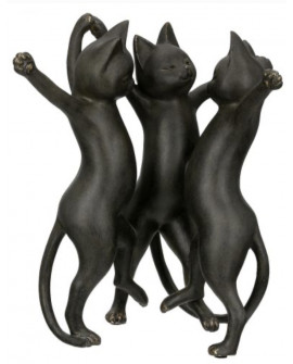 FIGURINE CHAT NOIR GILDE
