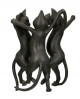 FIGURINE CHAT NOIR GILDE