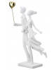 SCULPTURE COUPLE BALLONS GILDE