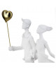 SCULPTURE COUPLE BALLONS GILDE