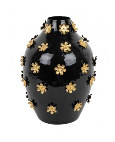 VASE GOLDEN FLOWERS PRESENT TIME