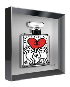 VITRINE RELIEF K. HARING NEW LOVE CM CREATION