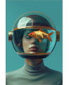 TABLEAU A GIRL WEARING HELMET CM CREATION