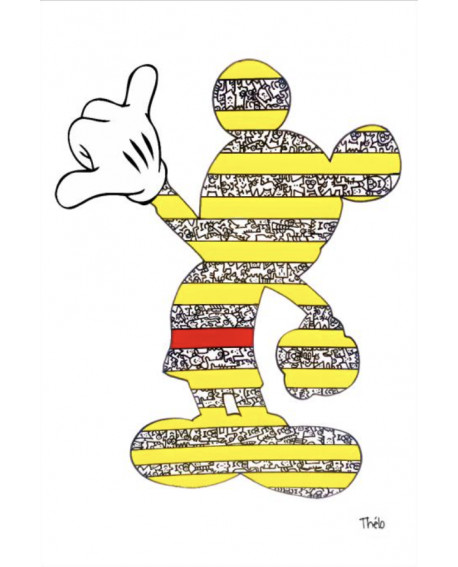 TABLEAU MICKEY IN STRIPES CM CREATION