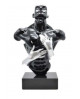HOMME DESIR NOIR ET ARGENT SUR SOCLE SOCADIS