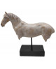 SCULPTURE BUSTE CHEVAL EFFET BOIS SOCADIS