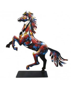 SCULPTURE CHEVAL CABRÉ "PIGMENT" SOCADIS