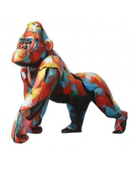 SCULPTURE GORILLE "PIGMENT" SOCADIS