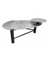 TABLE BASSE EFFET MARBRE GRIS SOCADIS
