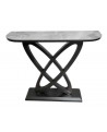 CONSOLE ELLIPSE EFFET MARBRE GRIS SOCADIS