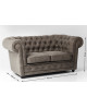 CANAPÉ OXFORD VINTAGE SMART 2 PLACES KARE DESIGN