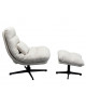 FAUTEUIL PIVOTANT ET REPOSE-PIEDS COLUMBIA KARE DESIGN