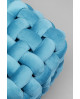 TABOURET WEAVE SQUARE BLEU KARE DESIGN