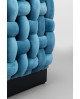 TABOURET WEAVE SQUARE BLEU KARE DESIGN
