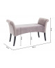 BANQUETTE MOTLEY VELVET SILVERGREY KARE DESIGN