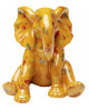 FIGURINE DÉCORATIVE ELEPHANT DOTS JAUNE KARE DESIGN