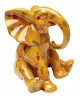 FIGURINE DÉCORATIVE ELEPHANT DOTS JAUNE KARE DESIGN