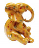FIGURINE DÉCORATIVE ELEPHANT DOTS JAUNE KARE DESIGN