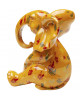 FIGURINE DÉCORATIVE ELEPHANT DOTS JAUNE KARE DESIGN