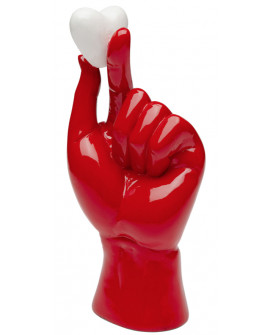 SCULPTURE DÉCORATIVE HOLDING HEART KARE DESIGN