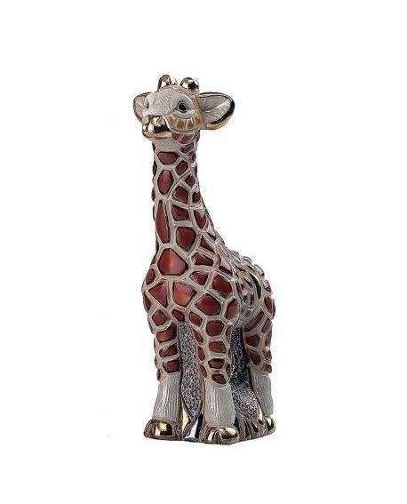 STATUETTE BEBE GIRAFE DE ROSA