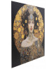 TABLEAU VERRE ART NOUVEAU LADY 3D 120X120 KARE DESIGN