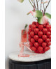 VASE STRAWBERRIES ROUGE KARE DESIGN