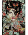 TABLEAU EN VERRE LADY BUTTERFLY 100X150 KARE DESIGN