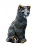 STATUETTE CHAT RAYE DE ROSA