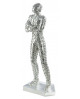 SCULPTURE HOMME ARGENT GILDE