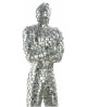SCULPTURE HOMME ARGENT GILDE